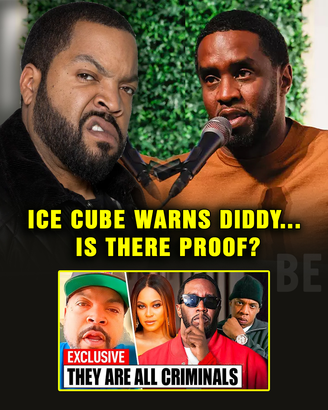 Ice Cube WARNS J LO To Run After Diddy Snitches | J Lo Has Evidence?-