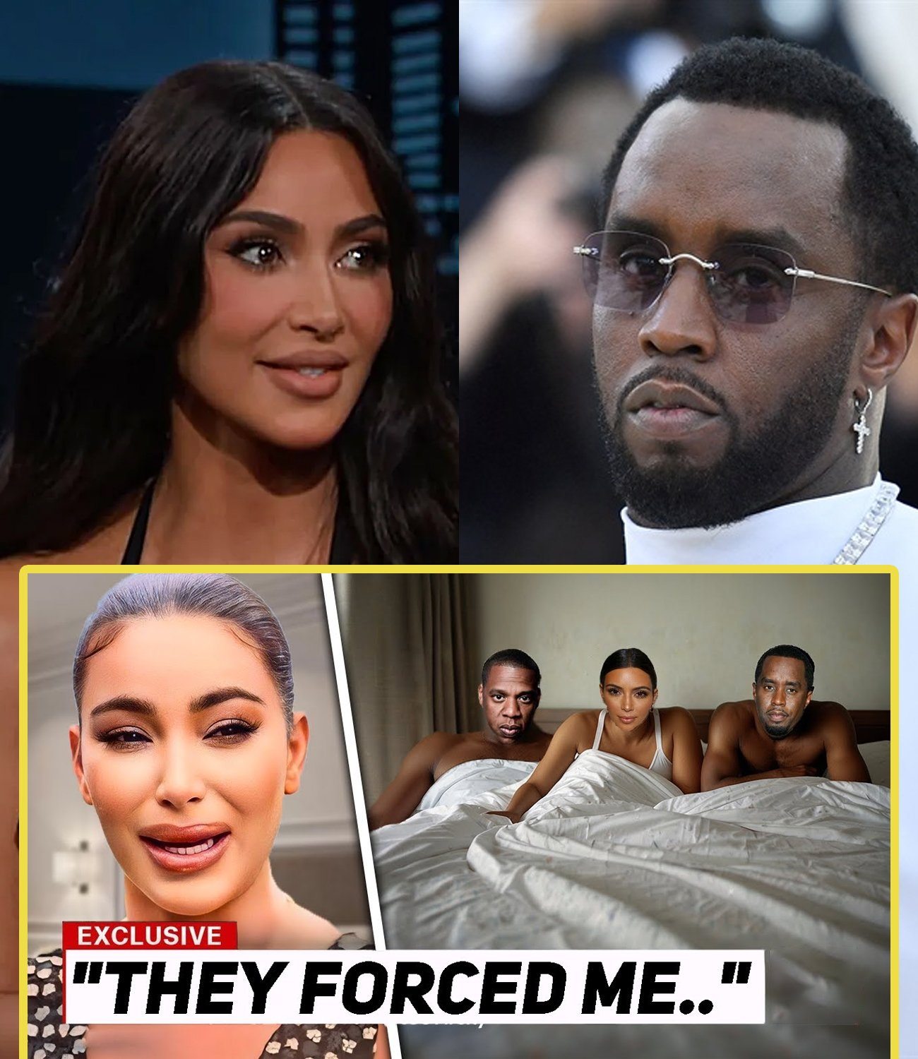 (VIDEO) Kim Kardashian PANICS Over NEW Footage Of Her At Diddy’s FREAK 0FFs